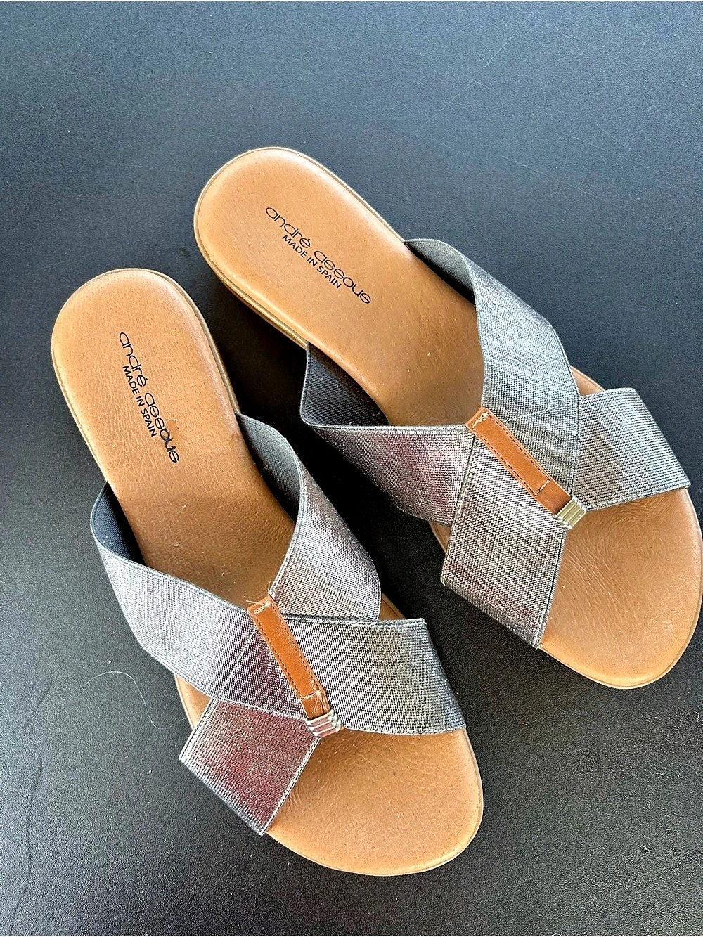 Coach Women's Gray & Brown Sandals